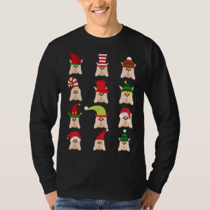 Camiseta Para Shih Tzu Dog Ideia De Natal Útil Para Xmas Do