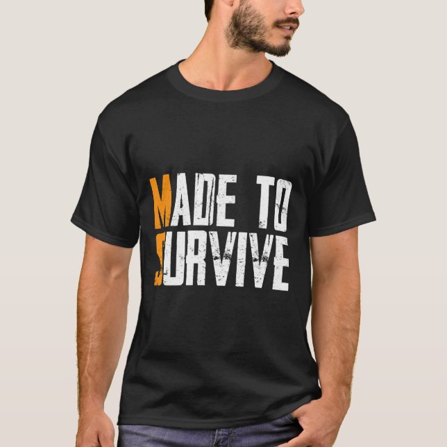 Camiseta Para Sobreviver À Esclerose Múltipla E Presente De (Frente)