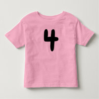 Camiseta para TODDLER de 4 anos