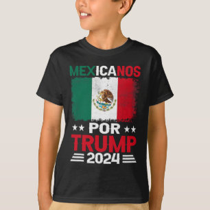 Camiseta Para Trump 2024 Pro Trump Gift - Mexicanos Por Tru