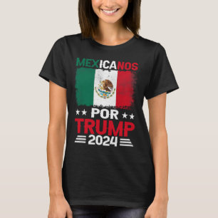 Camiseta Para Trump 2024 Pro Trump Gift - Mexicanos Por Tru