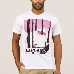 Camiseta Para uma aventura poster vintage da Lapland