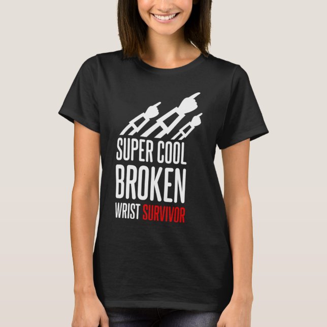 Camiseta Para Uma Fratura Do Pulso Quebrada (Frente)