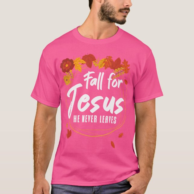 Camiseta Para Uma Oração Cristã De Outono (Frente)