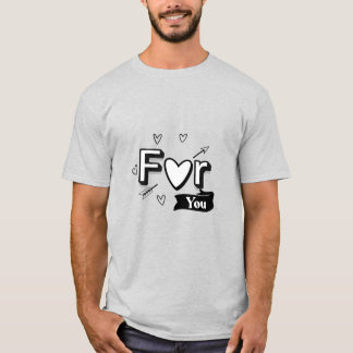 Camiseta "Para você com amor"