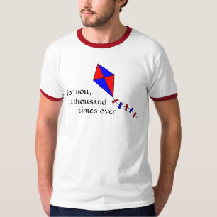 Camiseta Para você, mil vezes sobre
