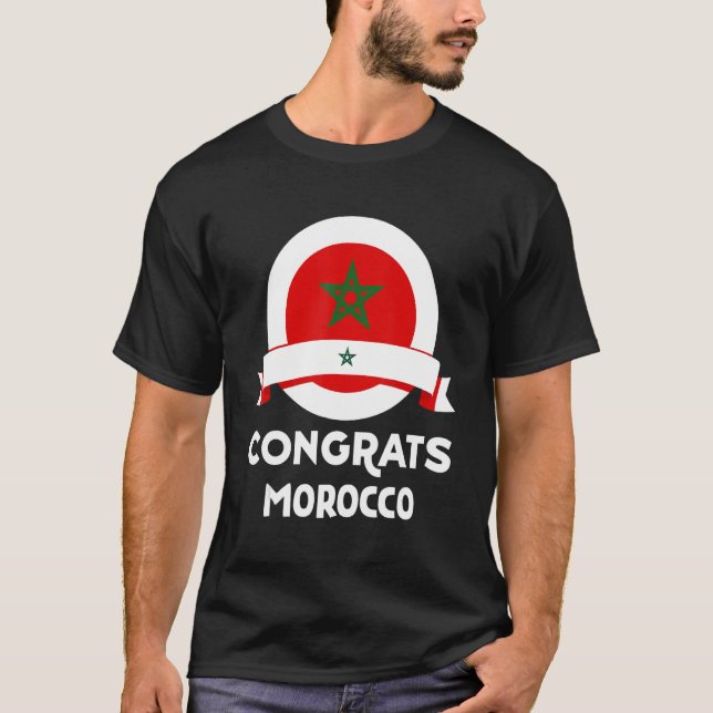 Camiseta Parabéns a Marrocos (Frente)
