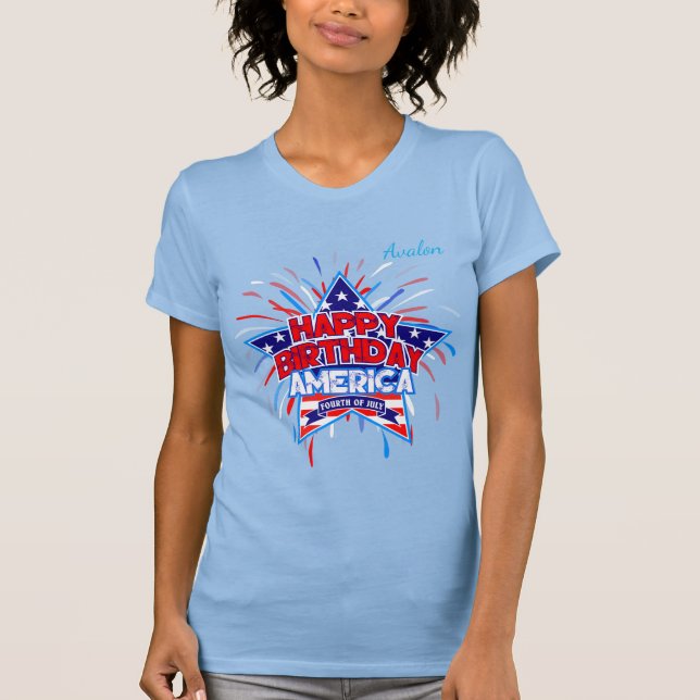 Camiseta Parabéns, América Maternidade, Parabéns (Frente)