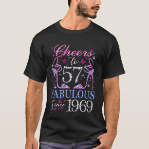 Camiseta Parabéns aos 57 Fabulosos Desde 1969 57º Aniversár