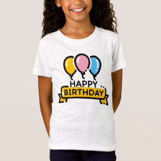 Camiseta Parabéns Balões de Feliz Aniversário | Comemoração