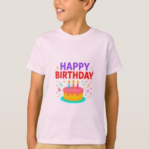 Camiseta Parabéns, Bolo Gráfico