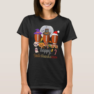 Camiseta Parabéns, bruxa de futebol de Santa Hat.