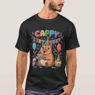 Camiseta Parabéns Cappy Amantes de Capivara Menina Menino F