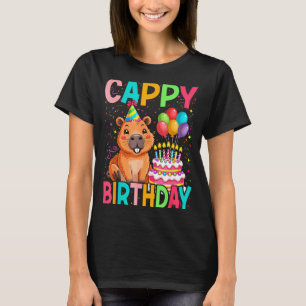 Camiseta Parabéns Cappy Amantes de Capivara Menina Menino F