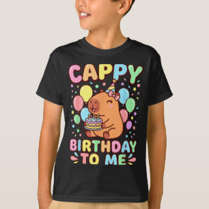 Camiseta Parabéns Cappy capivara parabéns para mim 