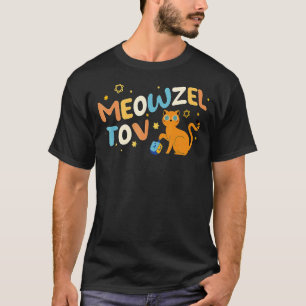 Camiseta Parabéns Chanukah Dono de Gato Judaico Hanukkah Gr
