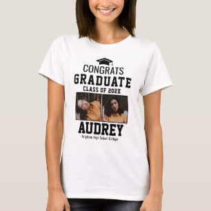 Camiseta Parabéns Classe de Nome do Formando 2025