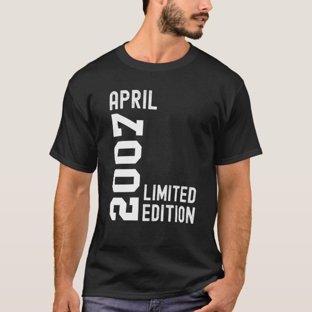 Camiseta Parabéns de abril de 2007 (Frente)