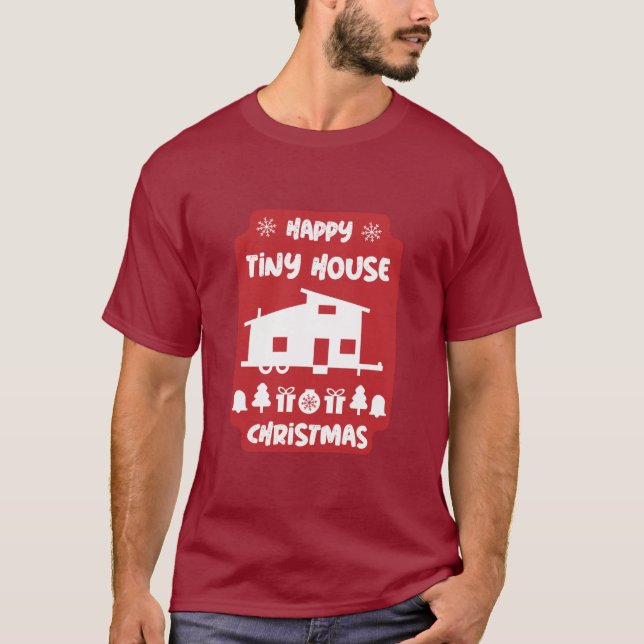 Camiseta Parabéns de Natal da Casa Pequena (Frente)
