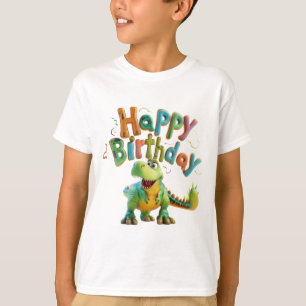Camiseta Parabéns Dinossauro – Festa do Dino Fofo