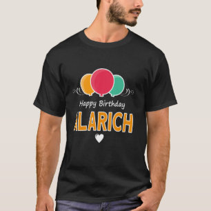 Camiseta Parabéns dizendo Alarich