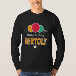 Camiseta Parabéns dizendo Bertolt