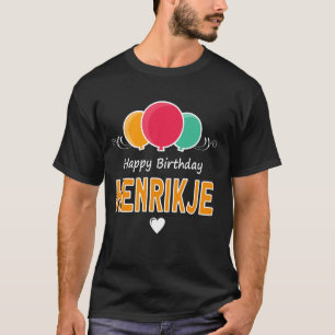 Camiseta Parabéns dizendo Henrikje