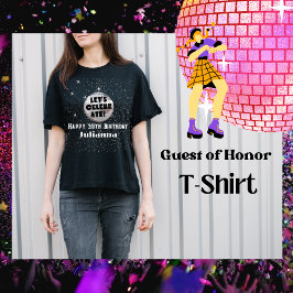 Camiseta Parabéns do vamos Celebrado Disco Ball Black