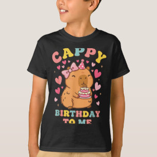 Camiseta Parabéns engraçado ao animal de aniversário capiva