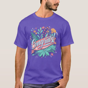 Camiseta Parabéns família Pastel