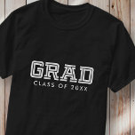 Camiseta Parabéns Formando Foto de Pré-Disquete Simples Mod<br><div class="desc">Este design simples e clássico é composto por tipografia serif e adiciona uma foto personalizada.</div>