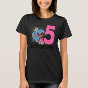 Camiseta Parabéns Garota 5 Mulheres Partido Hippopotamis