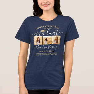 Camiseta Parabéns Graduado Moderno 3 Foto Formatura