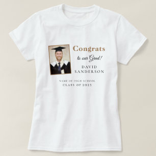Camiseta Parabéns Graduado Nome Foto Graduação