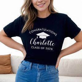 Camiseta Parabéns Graduado Nome Turma de 2026