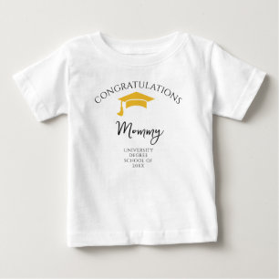 Camiseta Parabéns Mamãe Graduação Crianças 