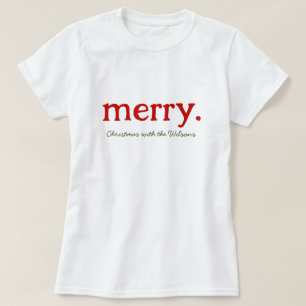 Camiseta Parabéns minimalistas da família moderna
