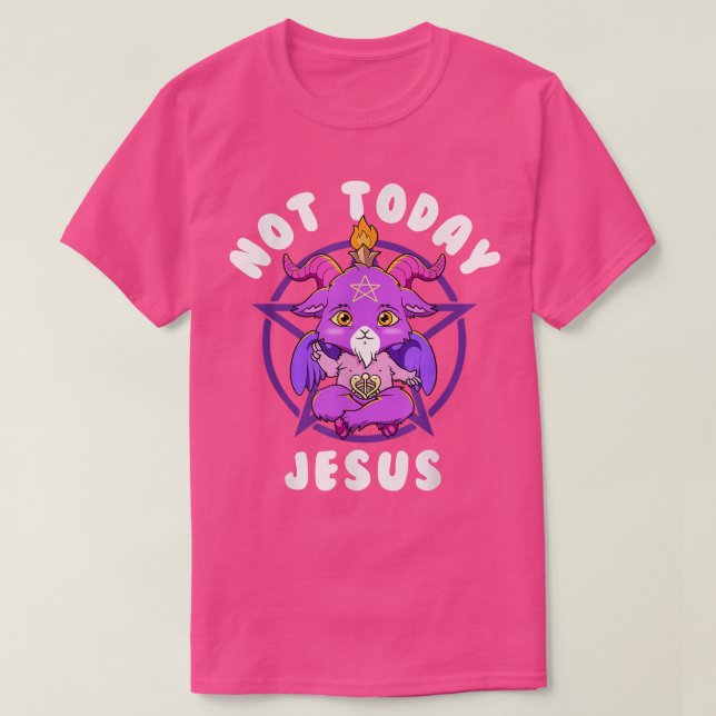 Camiseta Parabéns Não Hoje Jesus Esoteríco Gol Satânico (Frente do Design)