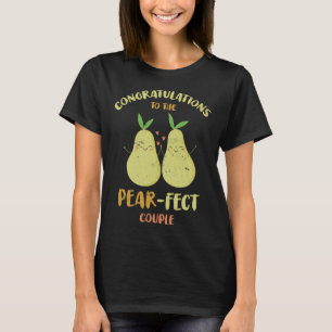 Camiseta Parabéns Para O Fecho Da Pera Para O Grupo De Noiv