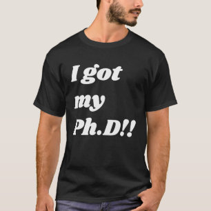 Camiseta Parabéns pelo formando de doutorado