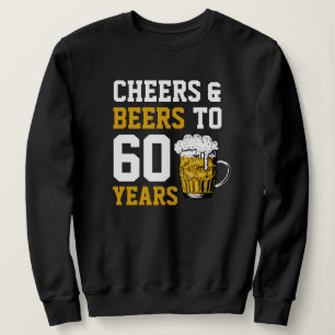 Camiseta Parabéns pelos 60 Anos de Idade & Cervejas para 60