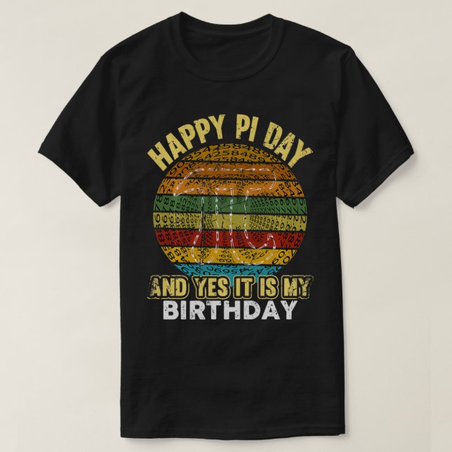 Camiseta Parabéns Pi Day 3 (Frente do Design)