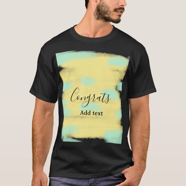Camiseta Parabéns simples mínimos de formatura adicione o s (Frente)