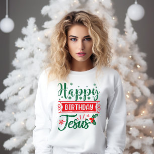 Camiseta Parabéns Vermelhos e Felizes Jesus Natal
