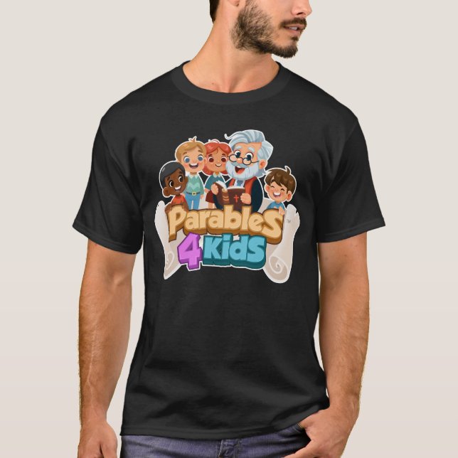 Camiseta Parable4Kids Dark-T (Frente)