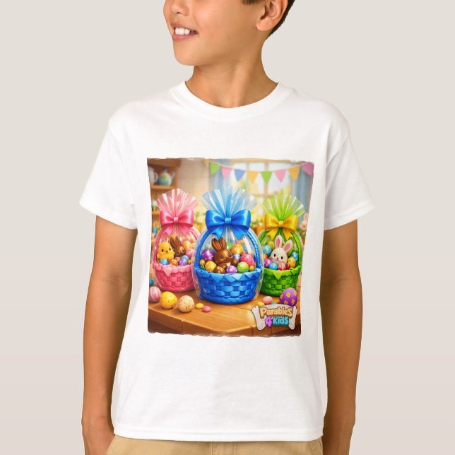 Camiseta Parábolas4Crianças - Celebração da Páscoa (Frente)
