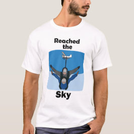 Camiseta Paracaidismo Atingiu O Céu Aniversário de Paracaid