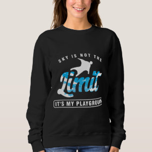 Camiseta Paracaidismo O Céu Não É O Limite Wingsuit Voador