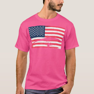 Camiseta Paracaidista Paracaidismo América Bandeira Dos EUA