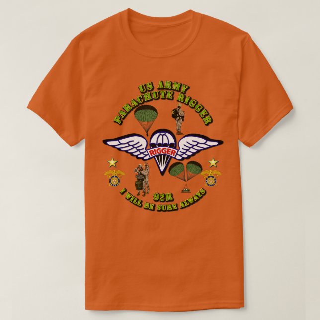 Camiseta Parachute Rigger (Frente do Design)